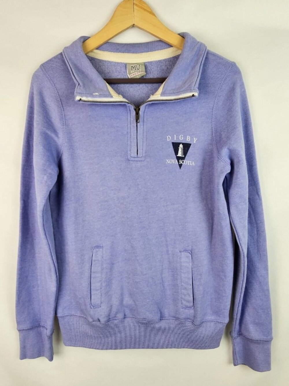 Digby Nova Scotia Sweatshirt Womens Size Small Purple MV Sport Long Sleeve Shirt